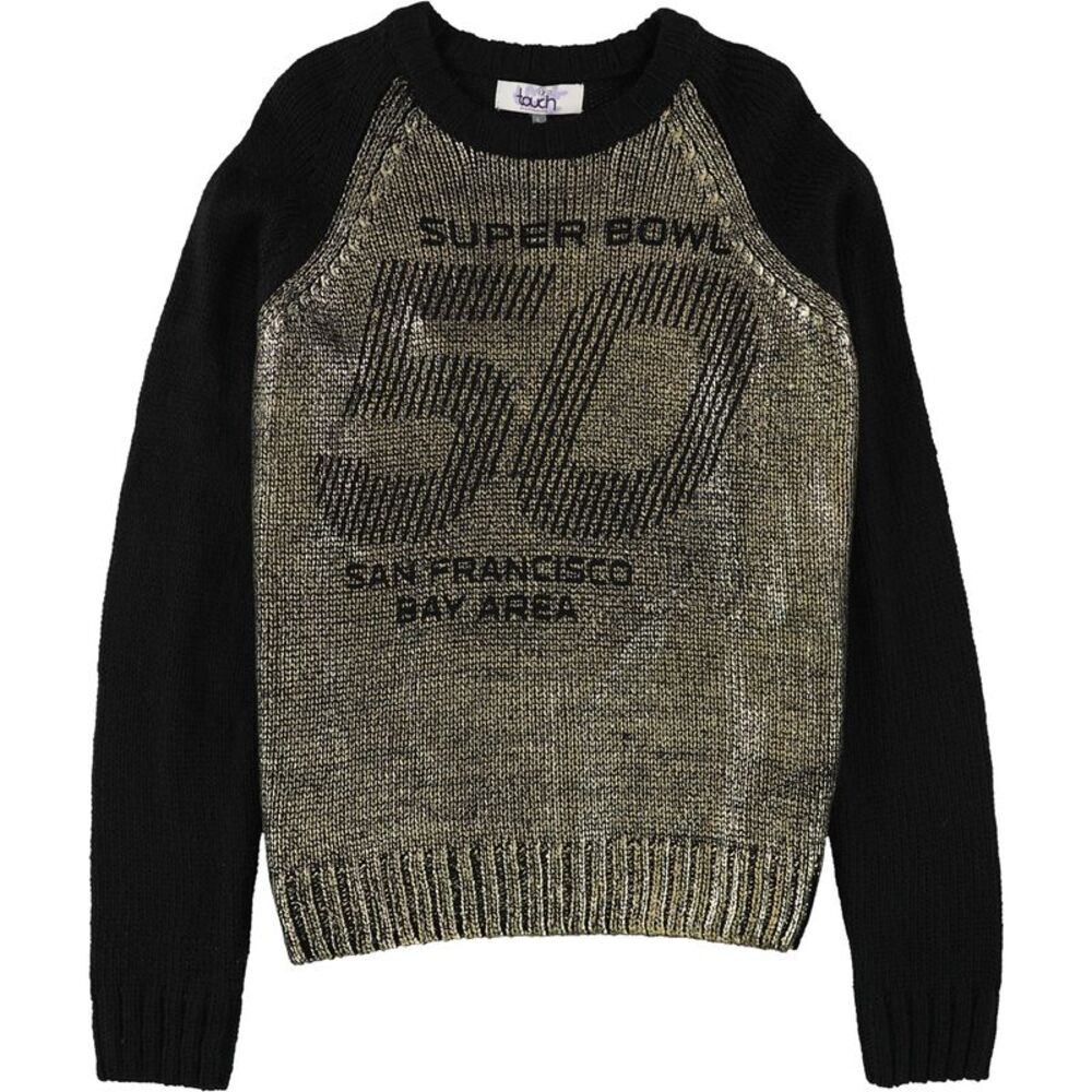 Touch Womens Super Bowl 50 Knit Sweater, NWT